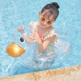 Maxbell Swimming Ring Floats Flexible for Children Kid Boy Girl clear