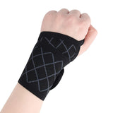 Maxbell Wrist Compression Strap Sport Supporting Wrist Brace Comfortable Black