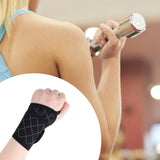 Maxbell Wrist Compression Strap Sport Supporting Wrist Brace Comfortable Black