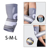 Maxbell Compression Sleeve Wrap Gym Men Baseball Sport Elbow Brace Small