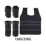 Maxbell Weight Vest Weighted Bracelet Ankle Weights Jacket Loading Vest for Training 15kg Capacity