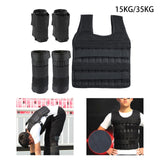 Maxbell Weight Vest Weighted Bracelet Ankle Weights Jacket Loading Vest for Training 15kg Capacity