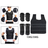 Maxbell Weight Vest Weighted Bracelet Ankle Weights Jacket Loading Vest for Training 15kg Capacity