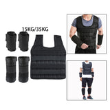 Maxbell Weight Vest Weighted Bracelet Ankle Weights Jacket Loading Vest for Training 15kg Capacity