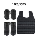 Maxbell Weight Vest Weighted Bracelet Ankle Weights Jacket Loading Vest for Training 15kg Capacity