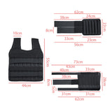Maxbell Weight Vest Weighted Bracelet Ankle Weights Jacket Loading Vest for Training 15kg Capacity