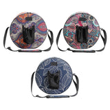 Maxbell Canvas Wheel Bag Yoga Sports Dharma Wheel Fitness with Zippers A