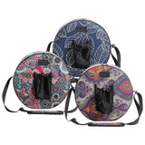 Maxbell Canvas Wheel Bag Yoga Sports Dharma Wheel Fitness with Zippers A