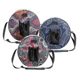 Maxbell Canvas Wheel Bag Yoga Sports Dharma Wheel Fitness with Zippers A