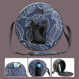Maxbell Canvas Wheel Bag Yoga Sports Dharma Wheel Fitness with Zippers A