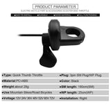 Maxbell TT-008 Quick Thumb Throttle Right Hand Conversion Durable for MTB Bike Waterproof