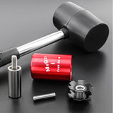 Maxbell Fork Nut Setter for 1 1/8 inch Tube Headset Nut Installer Red and Hammer