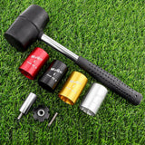 Maxbell Fork Nut Setter for 1 1/8 inch Tube Headset Nut Installer Red and Hammer