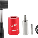 Maxbell Fork Nut Setter for 1 1/8 inch Tube Headset Nut Installer Red and Hammer