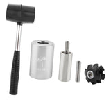 Maxbell Fork Nut Setter for 1 1/8 inch Tube Headset Nut Installer Gold with Hammer