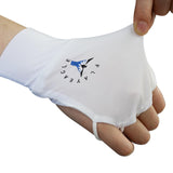 Maxbell Golf Gloves UV Protective Non Slip Half Finger Gloves White Left