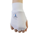 Maxbell Golf Gloves UV Protective Non Slip Half Finger Gloves White Left