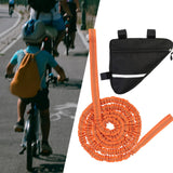 Maxbell Bicycle Tow Rope MTB Bungee Cord Nylon Road Bicycle  Orange Triangle Bag