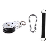 Maxbell Swivel Bearing Lifting Pulley with Carabiner with Hanging Band for Lifting