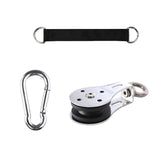 Maxbell Swivel Bearing Lifting Pulley with Carabiner with Hanging Band for Lifting