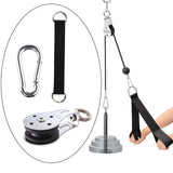 Maxbell Swivel Bearing Lifting Pulley with Carabiner with Hanging Band for Lifting