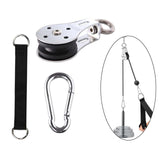 Maxbell Swivel Bearing Lifting Pulley with Carabiner with Hanging Band for Lifting