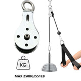 Maxbell Swivel Bearing Lifting Pulley with Carabiner with Hanging Band for Lifting