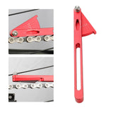 Maxbell Bike Chain Wear Indicator Durable for Bicycle Mountain Road Bike Riding Red