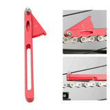 Maxbell Bike Chain Wear Indicator Durable for Bicycle Mountain Road Bike Riding Red