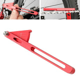 Maxbell Bike Chain Wear Indicator Durable for Bicycle Mountain Road Bike Riding Red