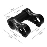 Maxbell Folding Bike Double Stem Aluminum Alloy for Cycling Spare Replacement Black