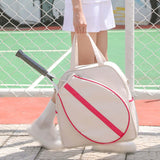 Maxbell Tennis Handbag Portable Racquet Covers Sport Bag Tote Tennis Racket Bag White