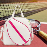 Maxbell Tennis Handbag Portable Racquet Covers Sport Bag Tote Tennis Racket Bag White