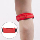 Maxbell Patella Strap Stabilizing Belt Support for Soccer Basketball Outdoor Sports Red