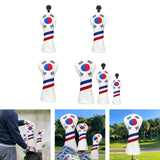 Maxbell Golf Club Head Covers Korea Flag Headcovers Durable for Woods UT