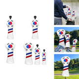 Maxbell Golf Club Head Covers Korea Flag Headcovers Durable for Woods UT