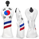 Maxbell Golf Club Head Covers Korea Flag Headcovers Durable for Woods UT