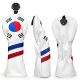 Maxbell Golf Club Head Covers Korea Flag Headcovers Durable for Woods 3 5