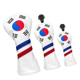 Maxbell Golf Club Head Covers Korea Flag Headcovers Durable for Woods 1 3 5 UT