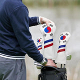 Maxbell Golf Club Head Covers Korea Flag Headcovers Durable for Woods 1 3 5 UT