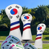 Maxbell Golf Club Head Covers Korea Flag Headcovers Durable for Woods 1 3 5 UT