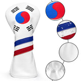 Maxbell Golf Club Head Covers Korea Flag Headcovers Durable for Woods 1 3 5 UT