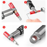 Maxbell Mountain Rear Shock Eyelet Bushing Removal Install Tool DU Disassembly Kit Gold and Adapter