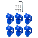 Maxbell Portable Trampoline Enclosure Pole Cover Durable Replacement Accessories Blue