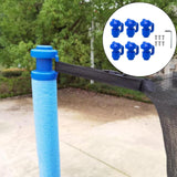 Maxbell Portable Trampoline Enclosure Pole Cover Durable Replacement Accessories Blue