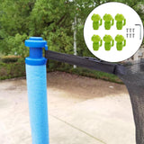 Maxbell Portable Trampoline Enclosure Pole Cover Durable Replacement Accessories Green