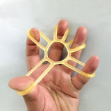 Maxbell Finger Strengthener Hand Gripper Finger Stretcher Finger Strength Trainer Middle Yellow