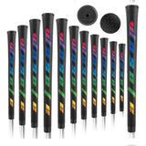 Maxbell Portable Golf Club Grip Overgrip Sleeve Golf Putter Grip Black Colorful