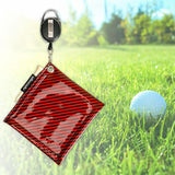 Maxbell Golf Ball Cleaning Towel Water Absorbing Durable for Golfers Athletes Red