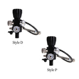 Maxbell Double Pressure Gauge Valve Regulator Refill Adapter for Diving M18